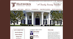 Desktop Screenshot of hathornfuneralhome.com